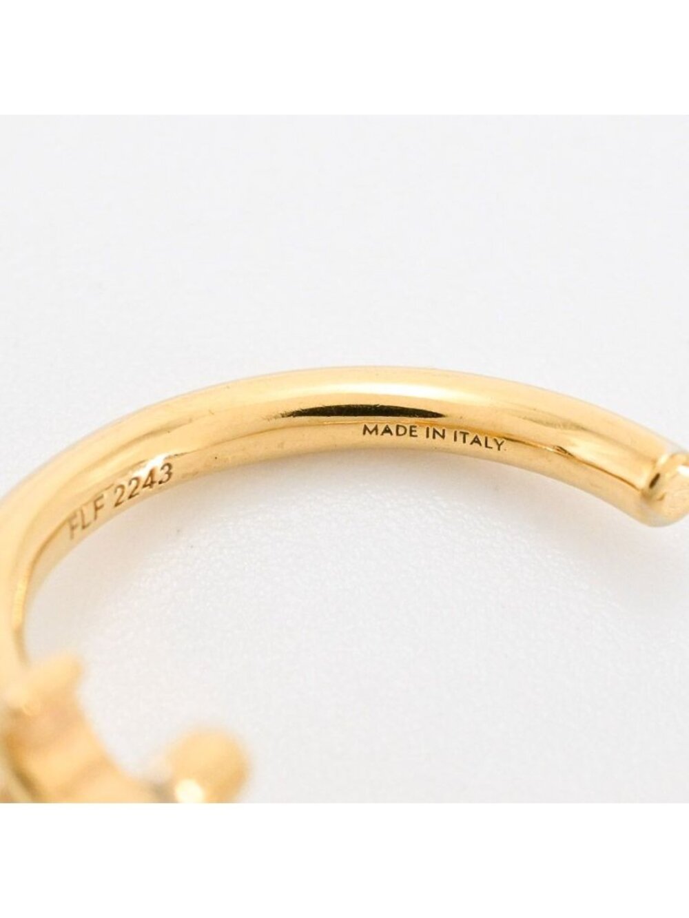 Celine Earrings Triomphe Asymmetric Hoop - Picture 5 of 8